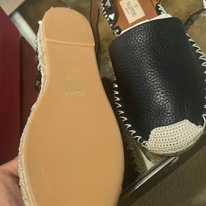 Black Leather espadrille